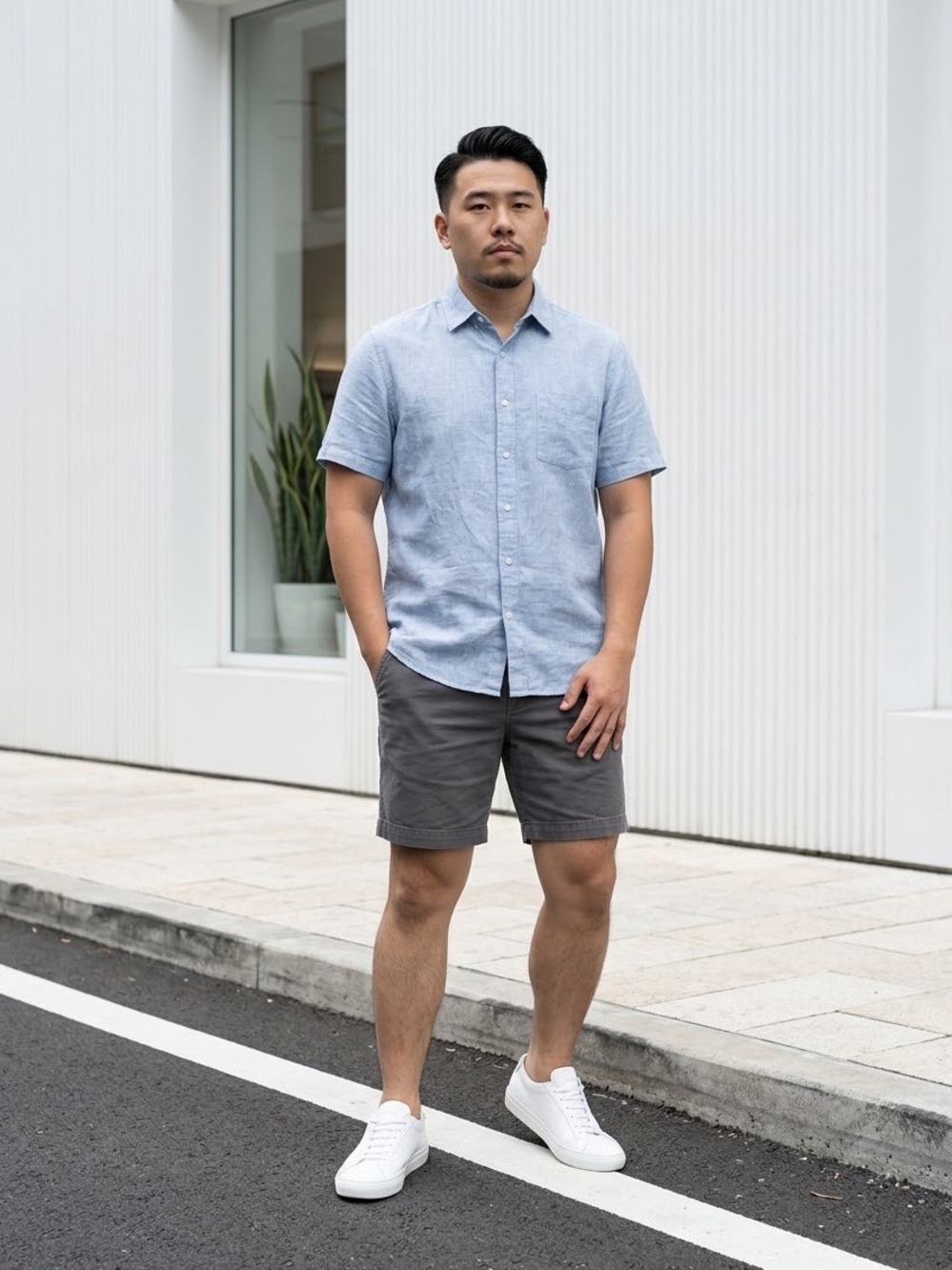 J. Crew Men's Gray Flat-Front Shorts